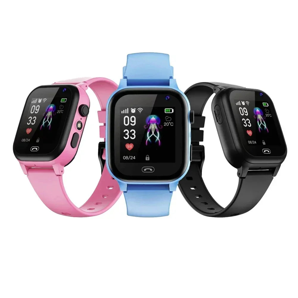 Kids Smart Watch SOS GPS Location Video Call Sim Card for Children SmartWatch Camera Waterproof Watch for Boys Girls
