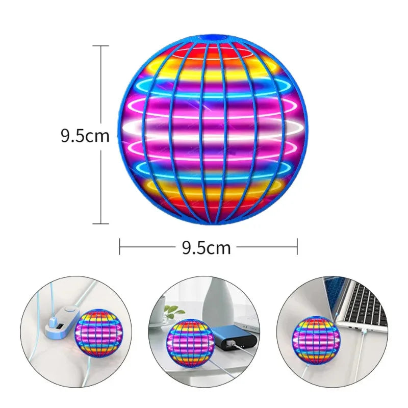 Balle Volante Magique LED – Contrôle à la main, effet boomerang