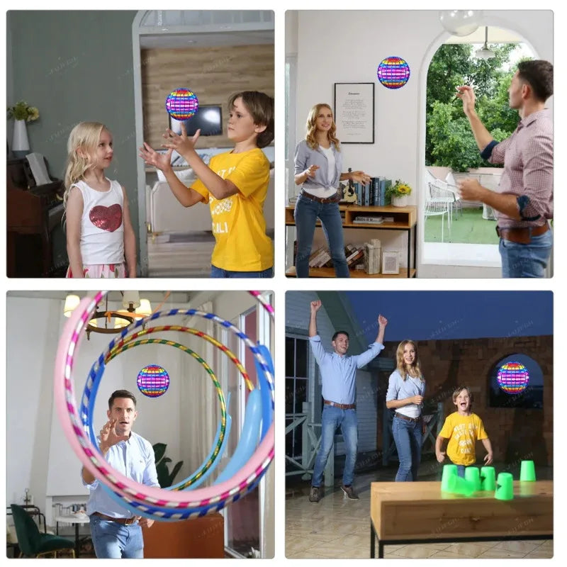 Balle Volante Magique LED – Contrôle à la main, effet boomerang